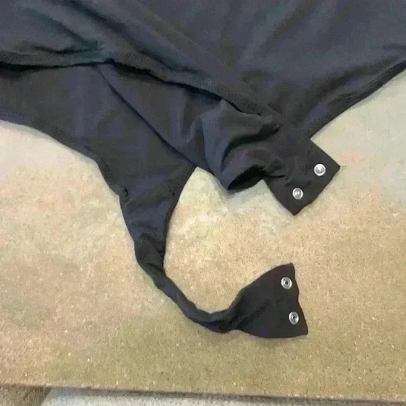 Skims Onyx Square Neck Low Scoop Back High Cut Fits Everybody Bodysuit Size 3X - Picture 6 of 9